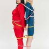 Sporty women with different bodies covered with measuring tapes